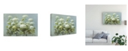 Trademark Global Danhui Nai White Hydrangea Garden Canvas Art - 27" x 33.5"